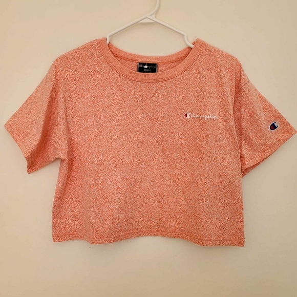 Champion Cropped Tee, Script Logo - Picture 4 of 8